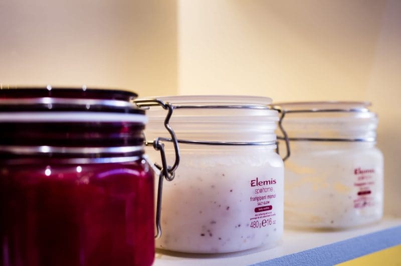 Elemis bath salt, Cambridge hotel SPA